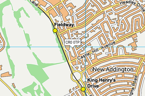 CR0 0TP map - OS VectorMap District (Ordnance Survey)