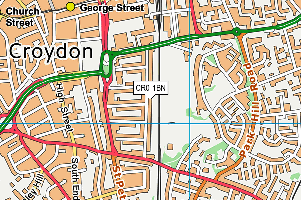 CR0 1BN map - OS VectorMap District (Ordnance Survey)