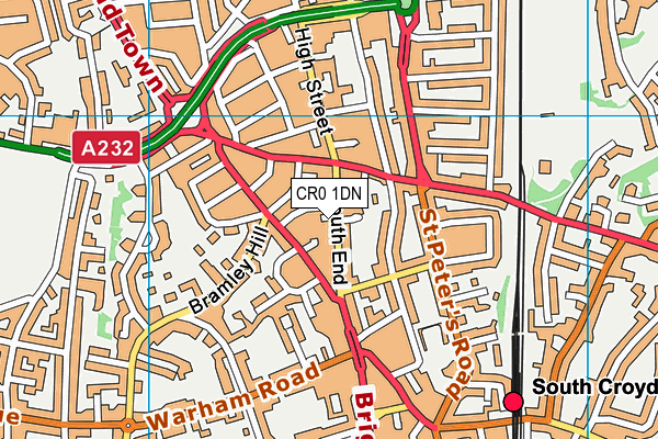 Croydon Metropolitan College map (CR0 1DN) - OS VectorMap District (Ordnance Survey)