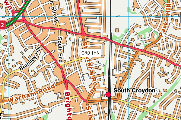 CR0 1HN map - OS VectorMap District (Ordnance Survey)