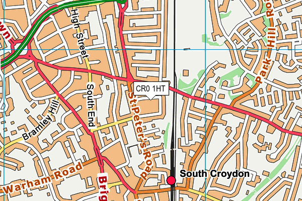 CR0 1HT map - OS VectorMap District (Ordnance Survey)