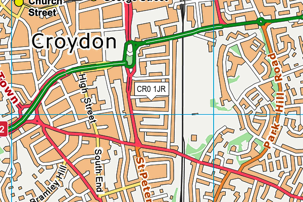 CR0 1JR map - OS VectorMap District (Ordnance Survey)