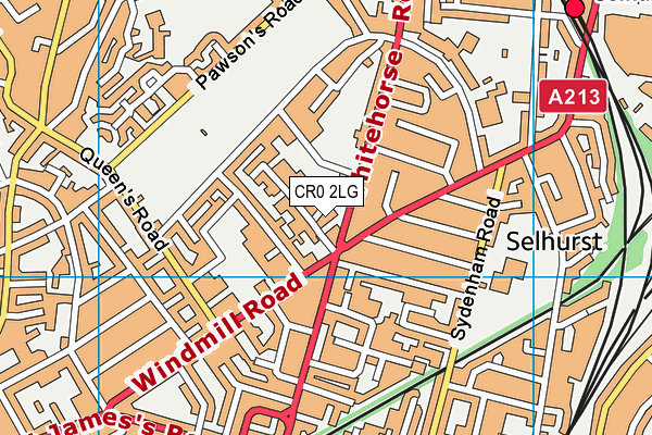 Legacy Youth Zone map (CR0 2LG) - OS VectorMap District (Ordnance Survey)