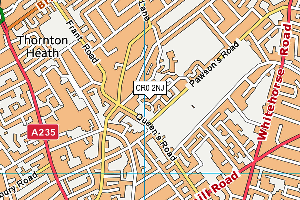 CR0 2NJ map - OS VectorMap District (Ordnance Survey)