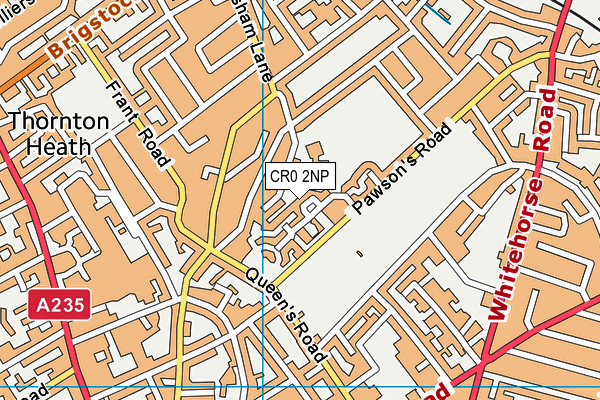 CR0 2NP map - OS VectorMap District (Ordnance Survey)