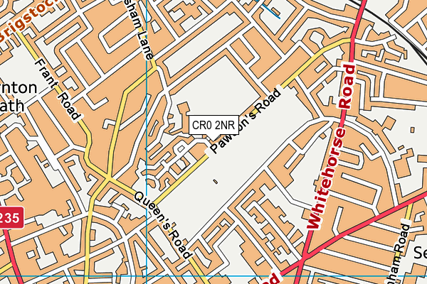 CR0 2NR map - OS VectorMap District (Ordnance Survey)