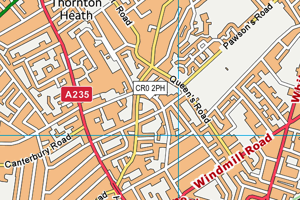 CR0 2PH map - OS VectorMap District (Ordnance Survey)