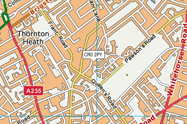 CR0 2PY map - OS VectorMap District (Ordnance Survey)