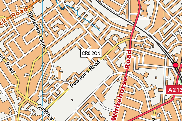 CR0 2QN map - OS VectorMap District (Ordnance Survey)