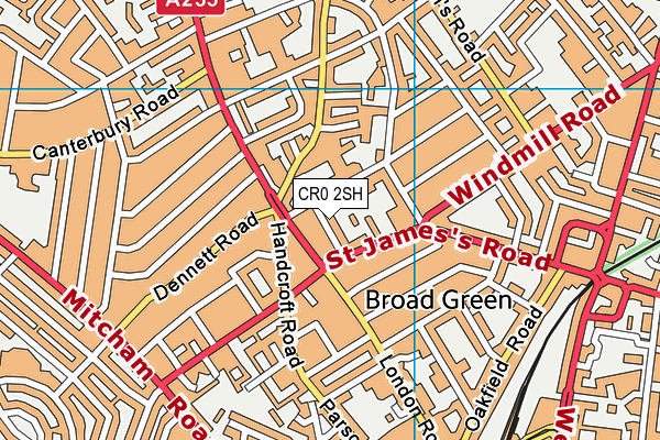 CR0 2SH map - OS VectorMap District (Ordnance Survey)