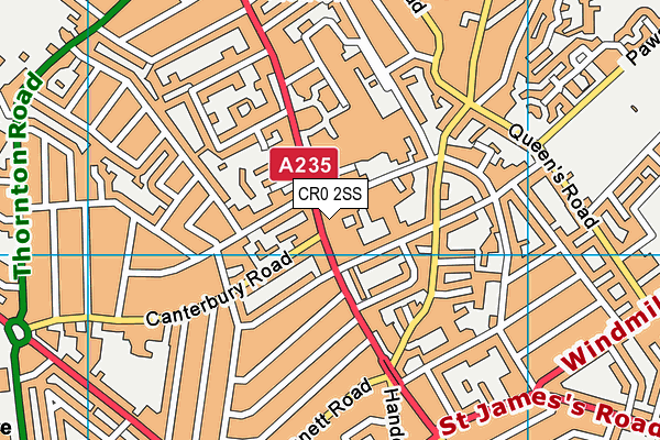 CR0 2SS map - OS VectorMap District (Ordnance Survey)