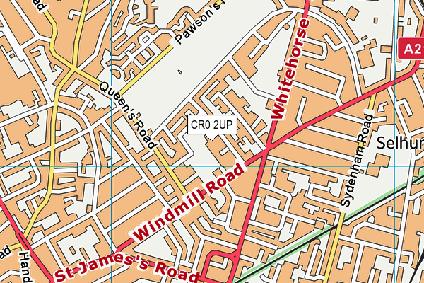 CR0 2UP map - OS VectorMap District (Ordnance Survey)