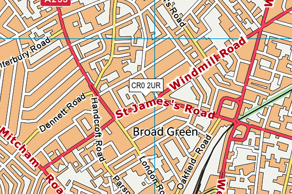 Chestnut Park Primary School map (CR0 2UR) - OS VectorMap District (Ordnance Survey)