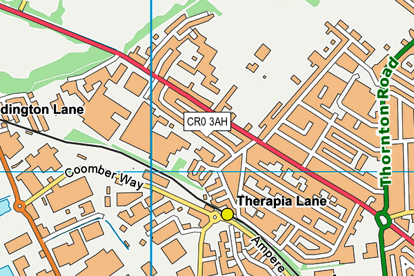 CR0 3AH map - OS VectorMap District (Ordnance Survey)