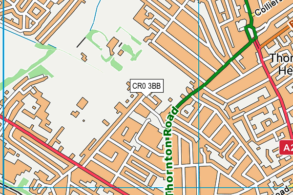 CR0 3BB map - OS VectorMap District (Ordnance Survey)