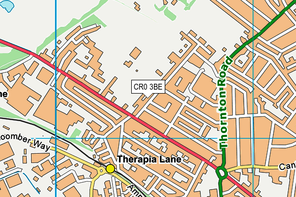 CR0 3BE map - OS VectorMap District (Ordnance Survey)