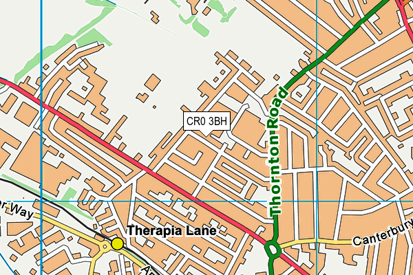 CR0 3BH map - OS VectorMap District (Ordnance Survey)