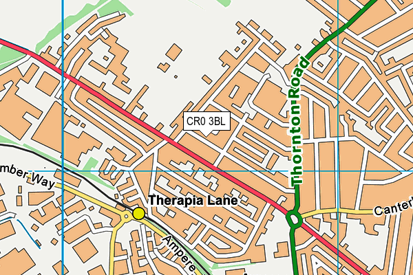 CR0 3BL map - OS VectorMap District (Ordnance Survey)