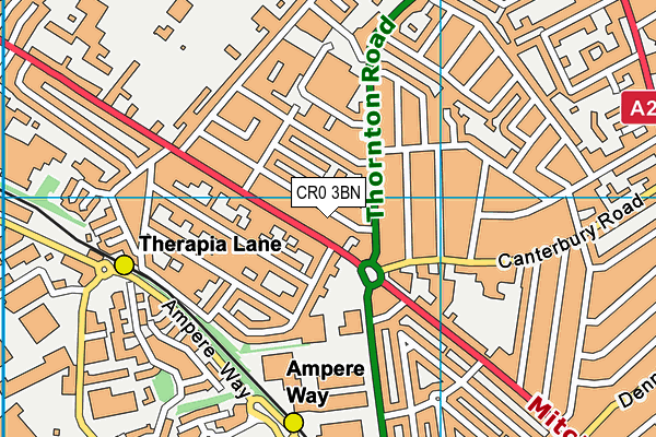 CR0 3BN map - OS VectorMap District (Ordnance Survey)