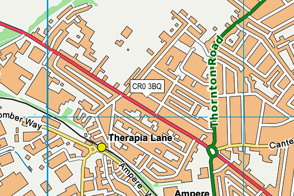 CR0 3BQ map - OS VectorMap District (Ordnance Survey)