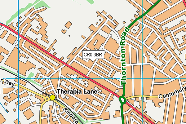 CR0 3BR map - OS VectorMap District (Ordnance Survey)