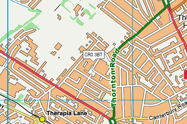 CR0 3BT map - OS VectorMap District (Ordnance Survey)