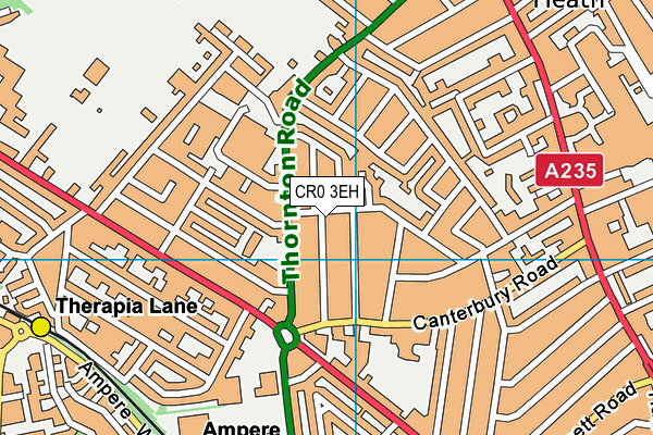 CR0 3EH map - OS VectorMap District (Ordnance Survey)