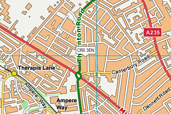 CR0 3EN map - OS VectorMap District (Ordnance Survey)