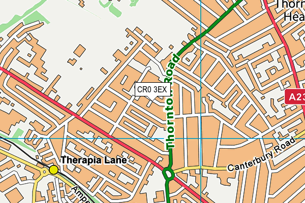 CR0 3EX map - OS VectorMap District (Ordnance Survey)