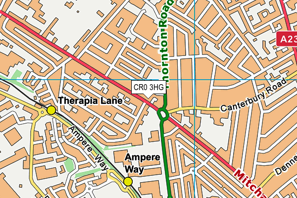 CR0 3HG map - OS VectorMap District (Ordnance Survey)