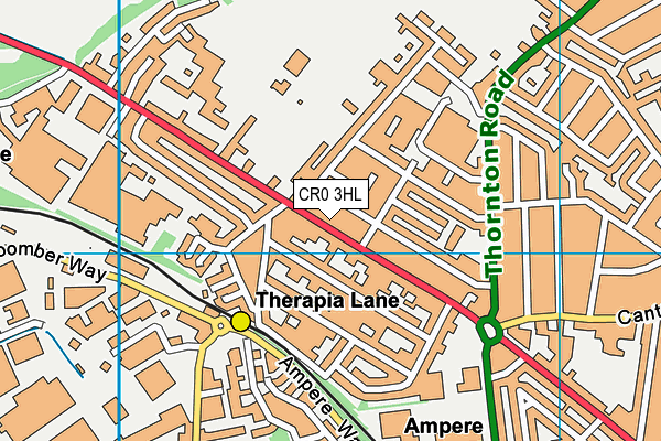 CR0 3HL map - OS VectorMap District (Ordnance Survey)