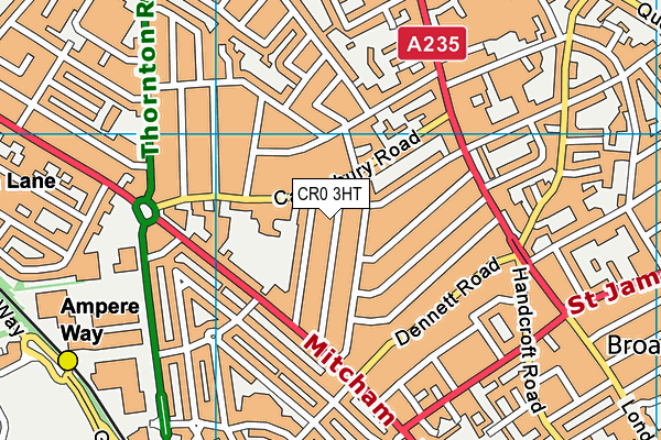 CR0 3HT map - OS VectorMap District (Ordnance Survey)