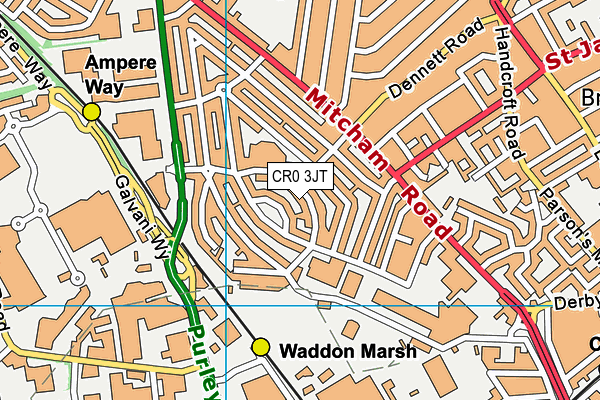Harris Primary Academy Croydon map (CR0 3JT) - OS VectorMap District (Ordnance Survey)
