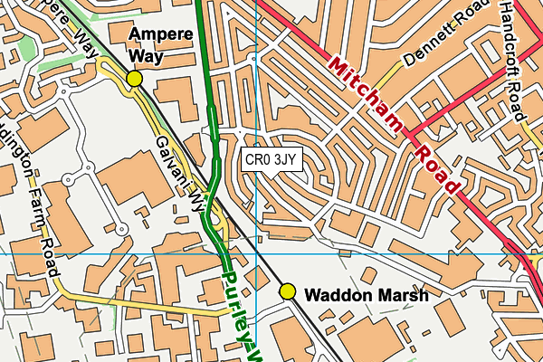 CR0 3JY map - OS VectorMap District (Ordnance Survey)