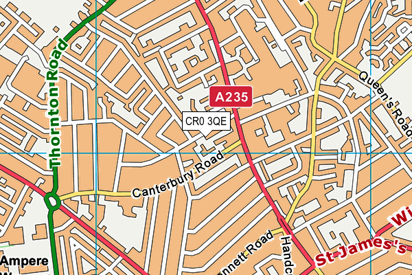 CR0 3QE map - OS VectorMap District (Ordnance Survey)