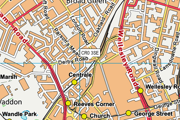 CR0 3SE map - OS VectorMap District (Ordnance Survey)