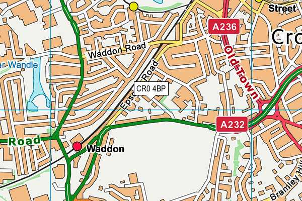 CR0 4BP map - OS VectorMap District (Ordnance Survey)