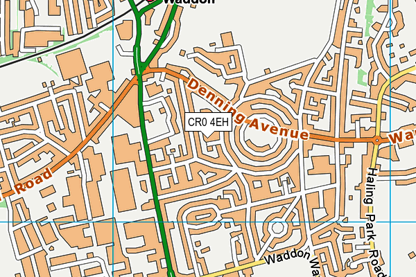 CR0 4EH map - OS VectorMap District (Ordnance Survey)