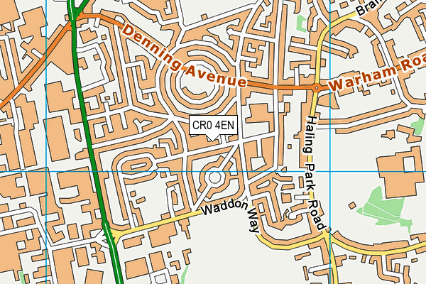 CR0 4EN map - OS VectorMap District (Ordnance Survey)