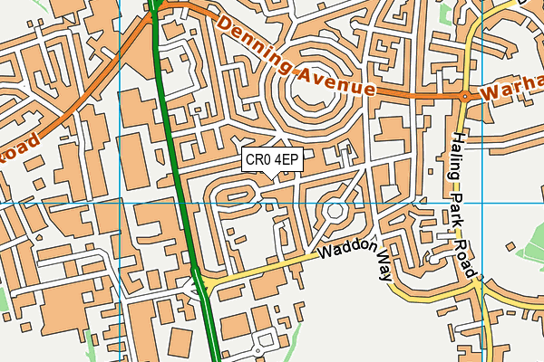 CR0 4EP map - OS VectorMap District (Ordnance Survey)