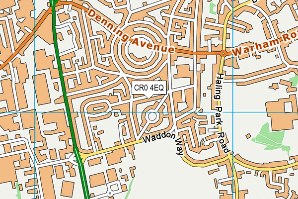 CR0 4EQ map - OS VectorMap District (Ordnance Survey)