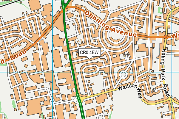 CR0 4EW map - OS VectorMap District (Ordnance Survey)