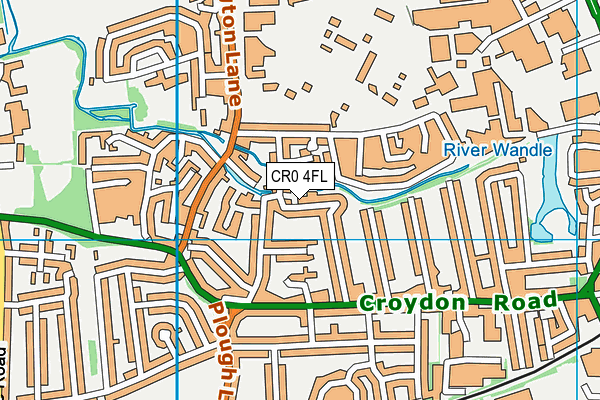 CR0 4FL map - OS VectorMap District (Ordnance Survey)