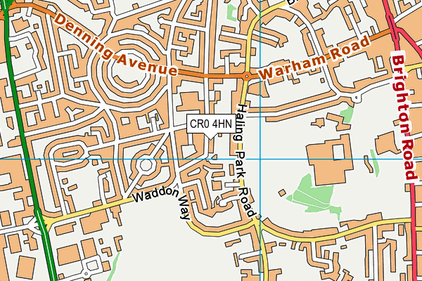 CR0 4HN map - OS VectorMap District (Ordnance Survey)