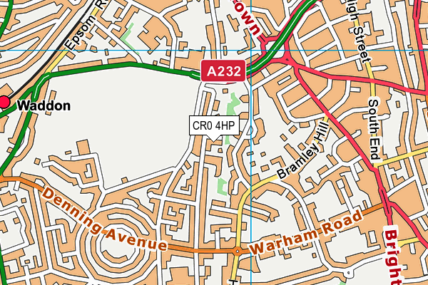 CR0 4HP map - OS VectorMap District (Ordnance Survey)