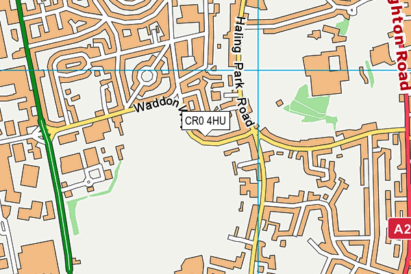 CR0 4HU map - OS VectorMap District (Ordnance Survey)