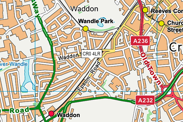 CR0 4LR map - OS VectorMap District (Ordnance Survey)