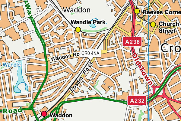 CR0 4NA map - OS VectorMap District (Ordnance Survey)