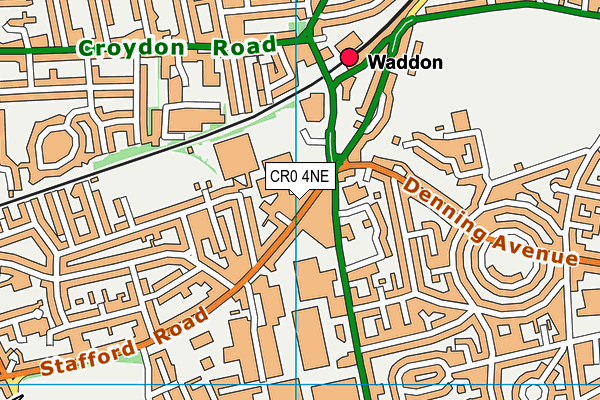 CR0 4NE map - OS VectorMap District (Ordnance Survey)