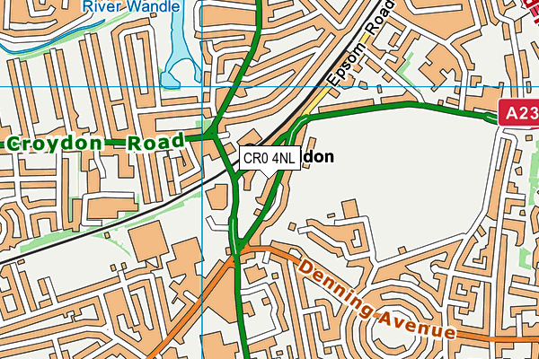 CR0 4NL map - OS VectorMap District (Ordnance Survey)